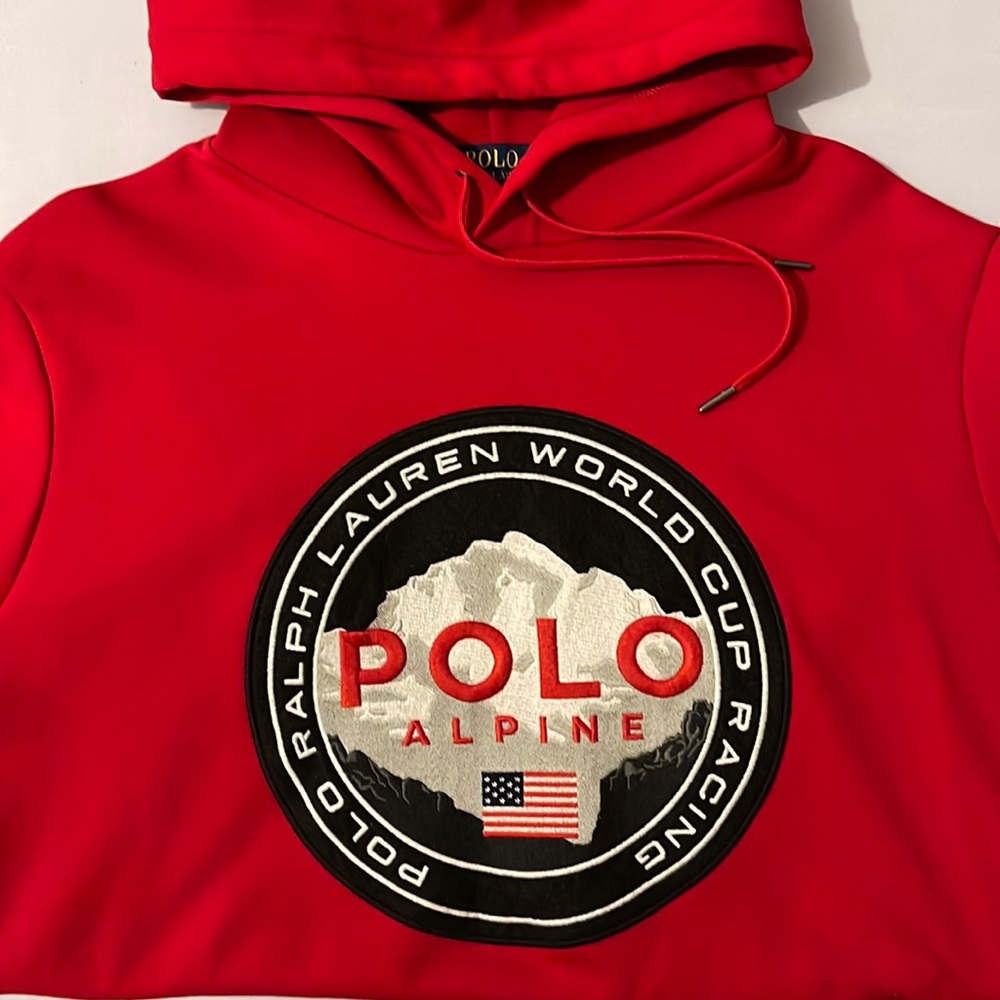 *POLO* Ralph Lauren red pullover hoodie